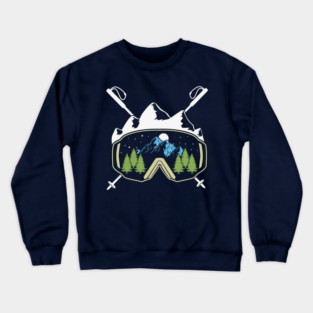 skiing Crewneck Sweatshirt