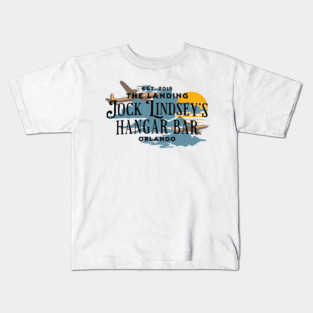 Jock Lindsey's Hangar Bar The Landing Orlando Florida Kids T-Shirt