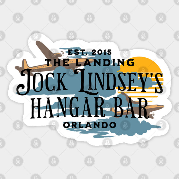 Jock Lindsey's Hangar Bar The Landing Orlando Florida Sticker by Joaddo
