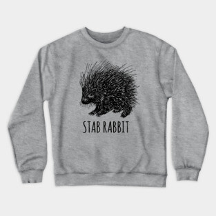 Porcupine Stab Rabbit Crewneck Sweatshirt