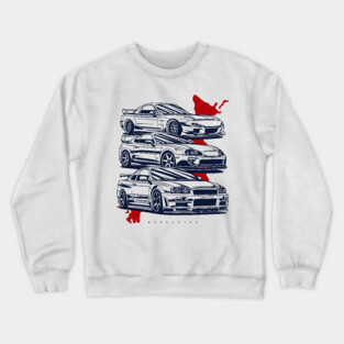 RX7, Skyline & Supra Crewneck Sweatshirt