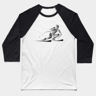 skiing Baseball T-Shirt