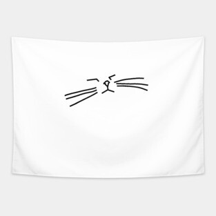 Cat Minimal Animals Doodle Tapestry