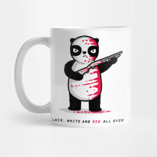 BLACK WHITE AND RED ALL OVER Mug