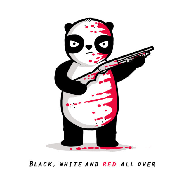 BLACK WHITE AND RED ALL OVER by Randyotter