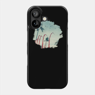Coconut Palm Trees And Red Flags Phone Case