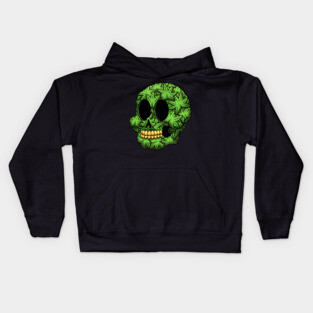 Weed Skull Kids Hoodie