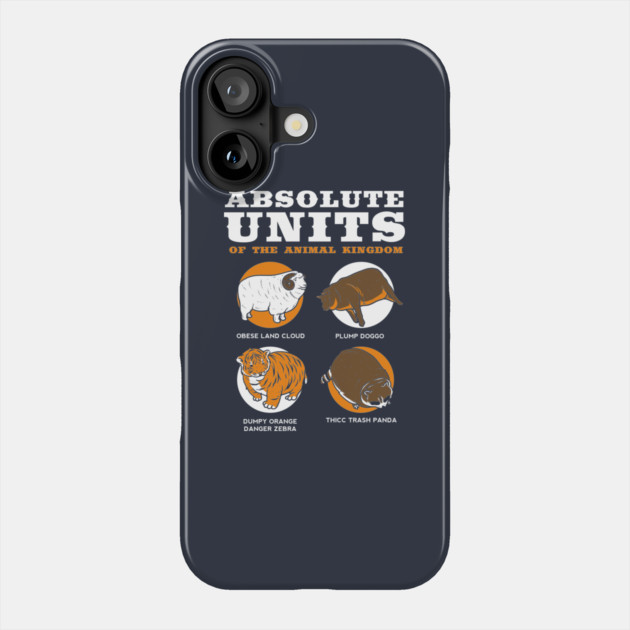 Absolute Units Of The Animal Kingdom Phone Case by dumbshirts