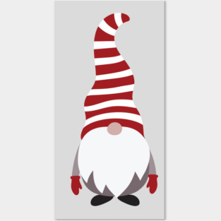 Classic Christmas Gnome Posters and Art