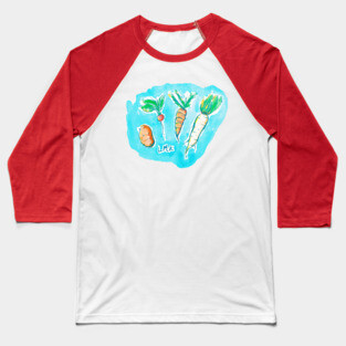 Root Veggies Baseball T-Shirt