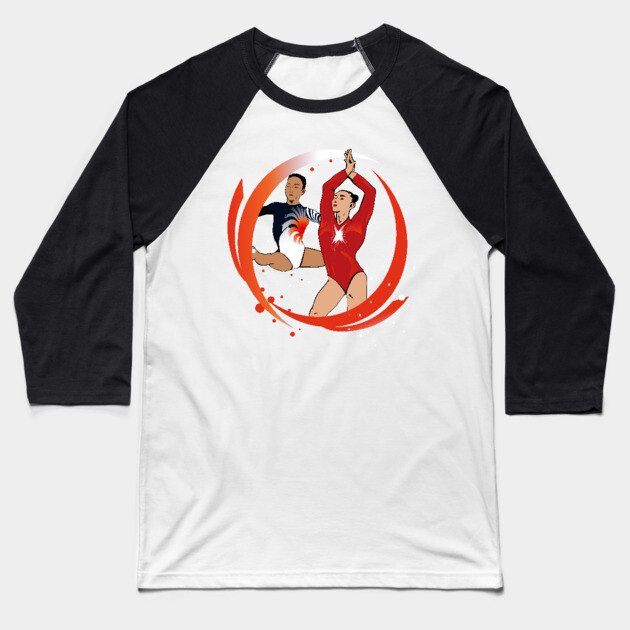 Leotards Baseball T-Shirt by GymCastic