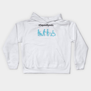 Disability Squad Goals Kids Hoodie
