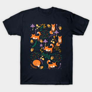 Foxes in the magic forest T-Shirt