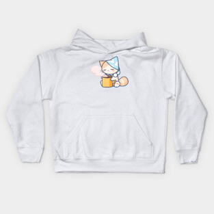 Sleepy Cat Kids Hoodie