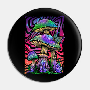 Space Magical Mushroom Pin