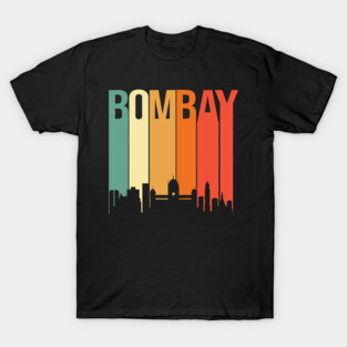 Mumbai Bombay Skyline Maharashtra Marathi Design T-Shirt