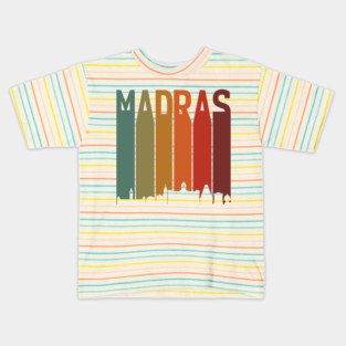 Madras Chennai Skyline Tamil Language Culture Kids T-Shirt