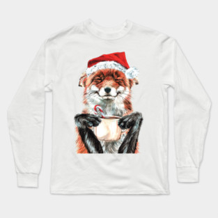 Morning Fox Christmas Long Sleeve T-Shirt