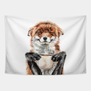 Morning Fox Tapestry