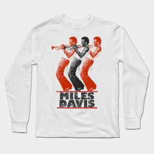 Miles Davis || Vintage Retro Style || Fan Art Design| Long Sleeve T-Shirt