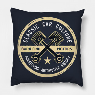Classic Car Culture - Preserving Automotive History Pillow