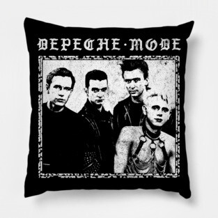 Depeche Mode 80s \\ Original Retro Tribute Design Pillow