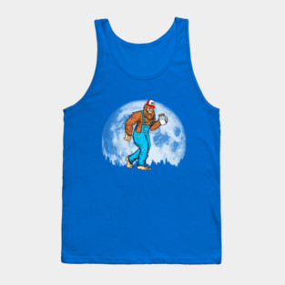 Appalachian Moonshine Bigfoot Full Moon & Overalls Sasquatch Tank Top