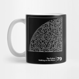 Walking on the Moon / Minimalist Graphic Artwork Design Mug