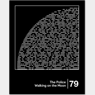 Walking on the Moon / Minimalist Graphic Artwork Design Posters and Art