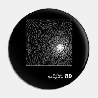 Disintegration / Minimal Style Graphic Artwork Pin