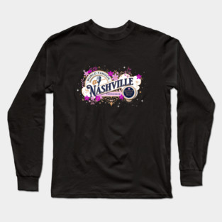 Nashville Vintage (Pink) Long Sleeve T-Shirt