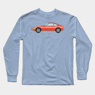Opel GT, Red, other colors available on request. Long Sleeve T-Shirt