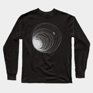 Black Hole Astronaut Lost in Space by Tobe Fonseca Long Sleeve T-Shirt