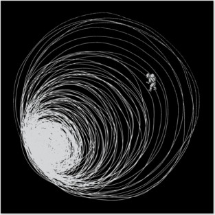 Black Hole Astronaut Lost in Space by Tobe Fonseca Posters and Art