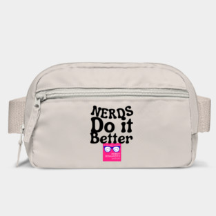 Nerds Do it Better - Pink Nerdy Romantics Logo Bag