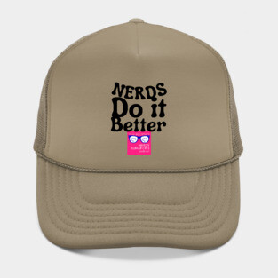 Nerds Do it Better - Pink Nerdy Romantics Logo Hat