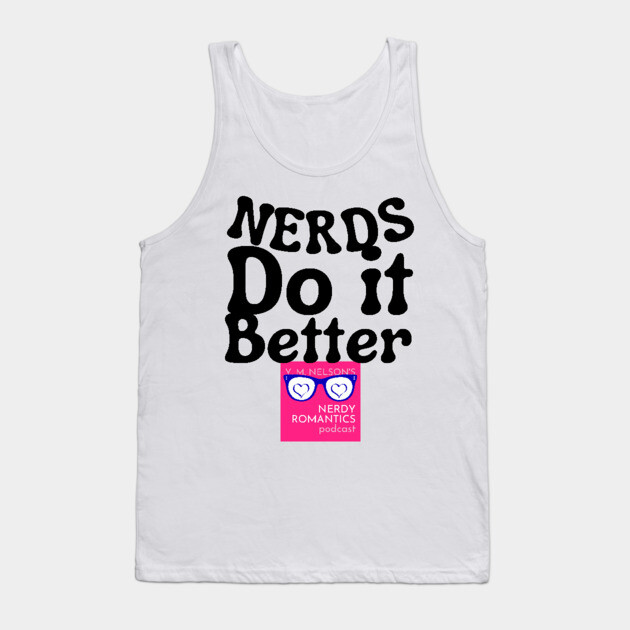 Nerds Do it Better - Pink Nerdy Romantics Logo Tank Top by Nerdy Romantics Fan Shop*