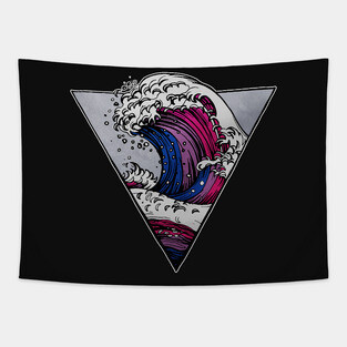Bisexual LGBT Wave Tapestry