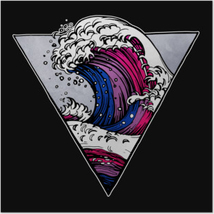 Bisexual LGBT Wave Posters and Art