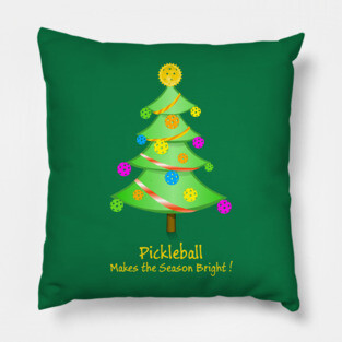Pickleball Makes the Season Bright Pillow