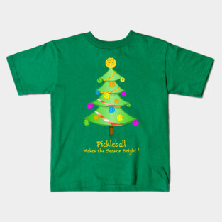 Pickleball Makes the Season Bright Kids T-Shirt
