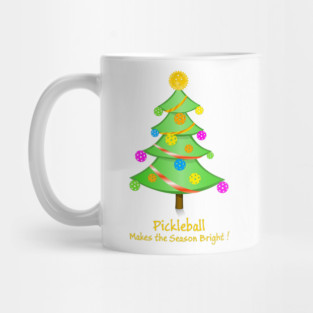 Pickleball Makes the Season Bright Mug