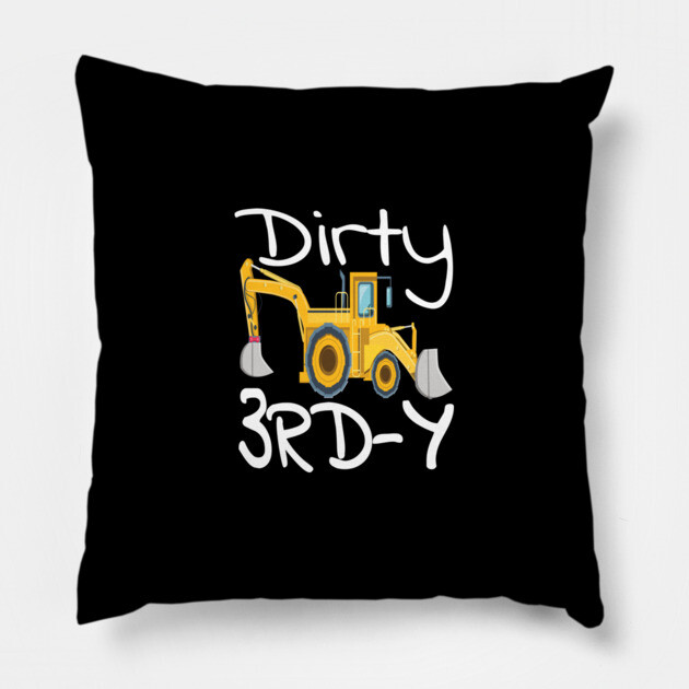 dirty 3rd y Pillow by OUTFITPAW