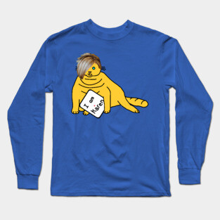 Chonk Cat with Karen Hair Memes Long Sleeve T-Shirt