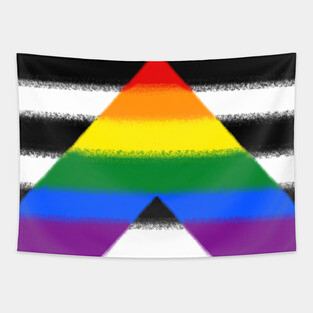 Straight Ally flag Tapestry