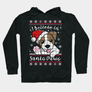 Believe in santa paws ugly christmas sweater Hoodie