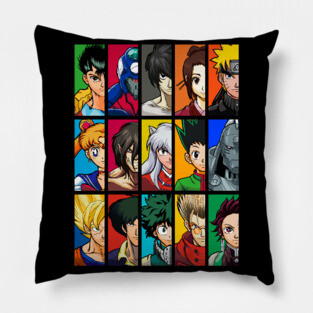 Anime vs Anime (Version 1) Pillow