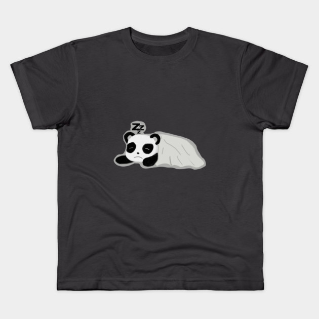 SLEEPING PANDA Kids T-Shirt by droidmonkey