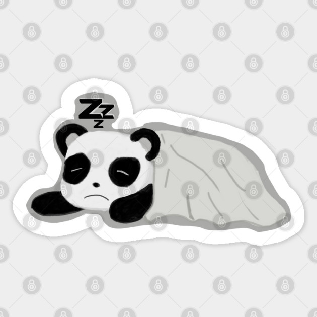 SLEEPING PANDA Sticker by droidmonkey