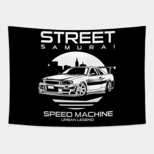 street samurai racer Tapestry